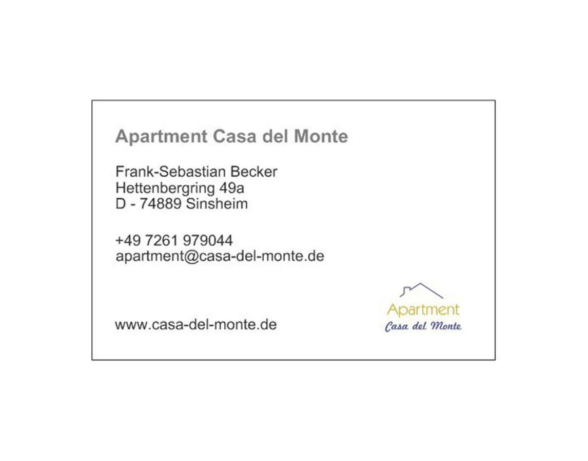 Apartment Casa Del Monte Зинсхайм Экстерьер фото